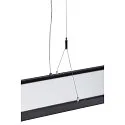 SLV Luminaria colgante WORKLIGHT DALI Arriba-Abajo, controlable por DALI, UGR < 19 IP20, negro regulable