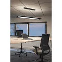 SLV Luminaria colgante WORKLIGHT DALI Arriba-Abajo, controlable por DALI, UGR < 19 IP20, negro regulable