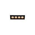 Luminaria empotrable para techos MILANDOS 4 IP20, negro