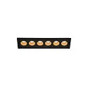 Luminaria empotrable para techos MILANDOS 6 IP20, negro