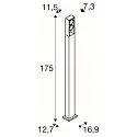 SLV LED Floor lamp ESKINA FRAME 175 Pole double, 27W, 3000/4000K, 95°, anthracite