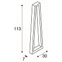 SLV Floor lamp BOOKAT Pole PHASE, CCT, anthracite