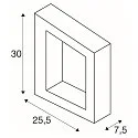 SLV LED Wall luminaire BOOKAT, 15W, 3000/4000K, anthracite
