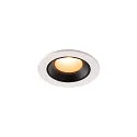 Luminaria empotrable para techos NUMINOS XS IP20/IP44, negro, blanco