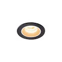 Luminaria empotrable para techos NUMINOS XS IP20/IP44, negro, blanco