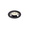 LED Ceiling recessed luminaire NUMINOS® XS, 4000K, 55°, black/chrome
