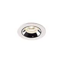 Luminaria empotrable para techos NUMINOS XS IP20/IP44, cromo, blanco