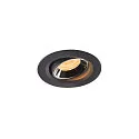 LED Ceiling recessed luminaire NUMINOS® MOVE XS, 3000K, 55°, black/chrome