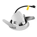 SLV LED Ceiling recessed luminaire NUMINOS® GIMBLE XS, 2700K, 20°, white/black
