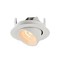 SLV LED Ceiling recessed luminaire NUMINOS® GIMBLE XS, 2700K, 40°, white