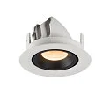 SLV LED Ceiling recessed luminaire NUMINOS® GIMBLE XS, 2700K, 55°, white/black