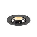SLV LED Ceiling recessed luminaire NUMINOS® GIMBLE XS, 3000K, 20°, black/chrome