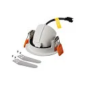 SLV LED Ceiling recessed luminaire NUMINOS® GIMBLE XS, 3000K, 20°, white/chrome