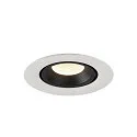SLV LED Ceiling recessed luminaire NUMINOS® GIMBLE XS, 4000K, 20°, white/black
