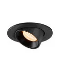 SLV LED Ceiling recessed luminaire NUMINOS® GIMBLE S, 2700K, 20°, black
