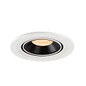SLV LED Ceiling recessed luminaire NUMINOS® GIMBLE S, 2700K, 20°, white/black