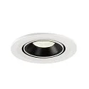 SLV LED Ceiling recessed luminaire NUMINOS® GIMBLE S, 4000K, 40°, white/black