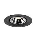 SLV LED Ceiling recessed luminaire NUMINOS® GIMBLE M, 4000K, 40°, black/chrome