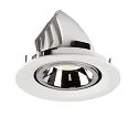 SLV LED Ceiling recessed luminaire NUMINOS® GIMBLE M, 4000K, 20°, white/chrome