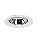 SLV LED Ceiling recessed luminaire NUMINOS® GIMBLE M, 4000K, 40°, white/chrome