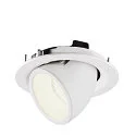 SLV LED Ceiling recessed luminaire NUMINOS® GIMBLE M, 4000K, 55°, white