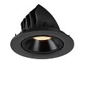 SLV LED Ceiling recessed luminaire NUMINOS® GIMBLE L, 2700K, 40°, black