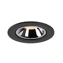 SLV LED Ceiling recessed luminaire NUMINOS® GIMBLE L, 2700K, 40°, black/chrome