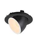 SLV LED Ceiling recessed luminaire NUMINOS® GIMBLE L, 2700K, 55°, black/white