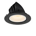 SLV LED Ceiling recessed luminaire NUMINOS® GIMBLE L, 3000K, 55°, black/white
