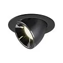 Luminaria empotrable para techos NUMINOS GIMBLE L, cromo, negro