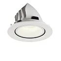 SLV LED Ceiling recessed luminaire NUMINOS® GIMBLE L, 4000K, 20°, white