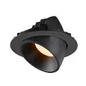 SLV LED Ceiling recessed luminaire NUMINOS® GIMBLE XL, 2700K, 20°, black