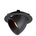SLV LED Ceiling recessed luminaire NUMINOS® GIMBLE XL, 2700K, 55°, black