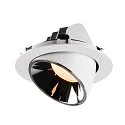 SLV LED Ceiling recessed luminaire NUMINOS® GIMBLE XL, 2700K, 40°, white/chrome