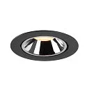 SLV LED Ceiling recessed luminaire NUMINOS® GIMBLE XL, 3000K, 20°, black/chrome