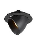 SLV LED Ceiling recessed luminaire NUMINOS® GIMBLE XL, 3000K, 55°, black