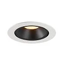 SLV LED Ceiling recessed luminaire NUMINOS® GIMBLE XL, 3000K, 40°, white/black