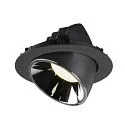 SLV LED Ceiling recessed luminaire NUMINOS® GIMBLE XL, 4000K, 40°, black/chrome
