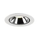 SLV LED Ceiling recessed luminaire NUMINOS® GIMBLE XL, 4000K, 40°, white/chrome