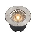SLV LED Floor recessed luminaire ROCCI 200 EL, round, 16W, 3000K, 120°, black