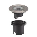 SLV LED Floor recessed luminaire ROCCI 200 EL, round, 16W, 3000K, 120°, black