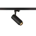 SLV LED 3-phase spot NUMINOS® ZOOM M PHASE, 20W, 2700K, 15°, black