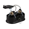 Luminaria empotrable para techos HORN DOUBLE QPAR51 GU10, negro