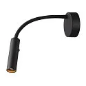 SLV LED Wall luminaire KARPO GOOSE, 5,8W, 3000K, 40°, black