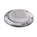 SLV LED module SMALL PLOT, 3W, 3000K, CRI80, 180°, frosted, stainless steel