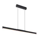 SLV Luminaria colgante ONE LINEAR 100 PHASE UP/DOWN IP20, negro regulable
