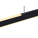 SLV Luminaria colgante ONE LINEAR 100 PHASE UP/DOWN IP20, negro regulable