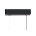 SLV Luminaria colgante ONE LINEAR 100 PHASE UP/DOWN IP20, negro regulable