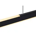 SLV Luminaria colgante ONE LINEAR 140 PHASE UP/DOWN IP20, negro regulable