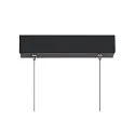 SLV Luminaria colgante ONE LINEAR 140 PHASE UP/DOWN IP20, negro regulable